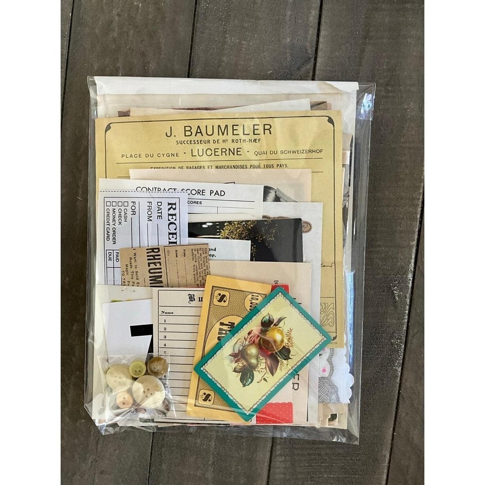 -SOLD- 50 piece ephemera pack junk journal, scrapbook, crafting